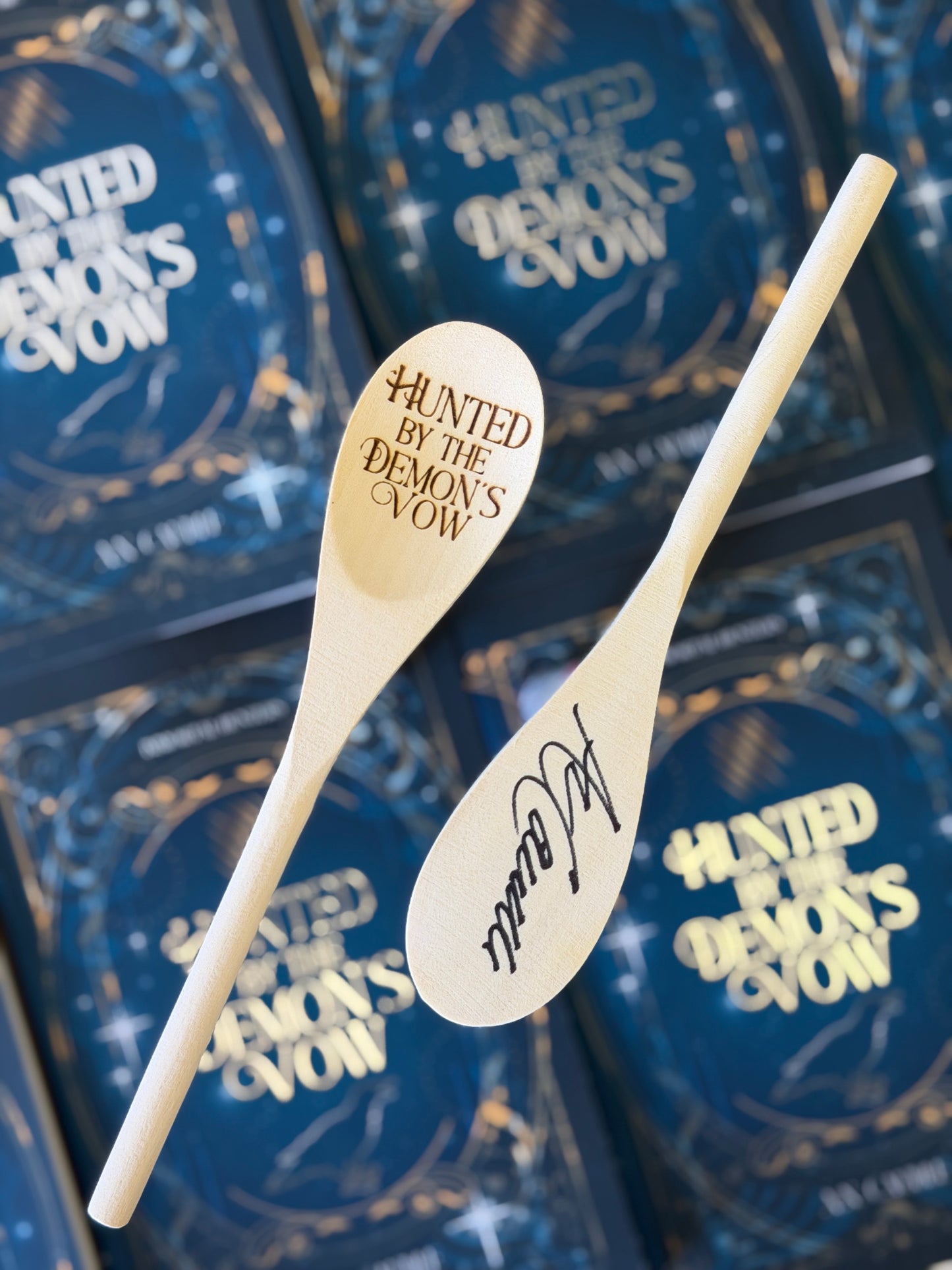 Hunted by the Demons Vow Signed Wooden Spoon